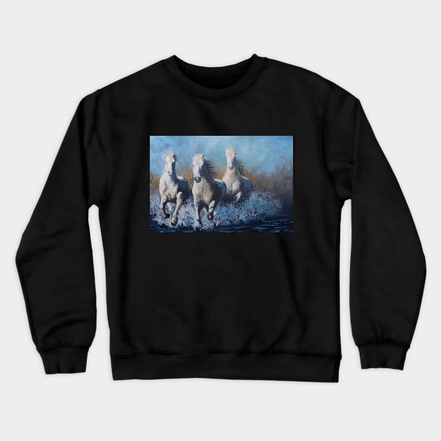 Wild Horses Crewneck Sweatshirt by abscnth